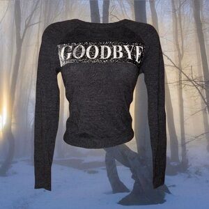 NWOT ALICE AND OLIVIA WOOL SWEATER CREWNECK HELLO GOODBYE SEQUIN EMBELLISHED